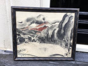 Germ de Jong - C4113-2 - Berglandschap met bomen kopen? Bied vanaf 250!