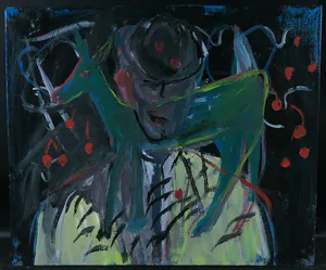 Theo van de Goor - Acryl op doek, Z.T. (Portret van Matthieu Meyers) kopen? Bied vanaf 1!