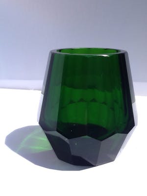 Moser - Facet geslepen kristallen vaas. kopen? Bied vanaf 35!