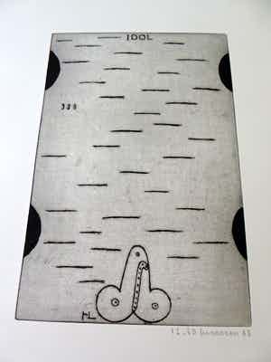 Reinier Lucassen - (1939) ets "Idol" verkocht voor € 80!