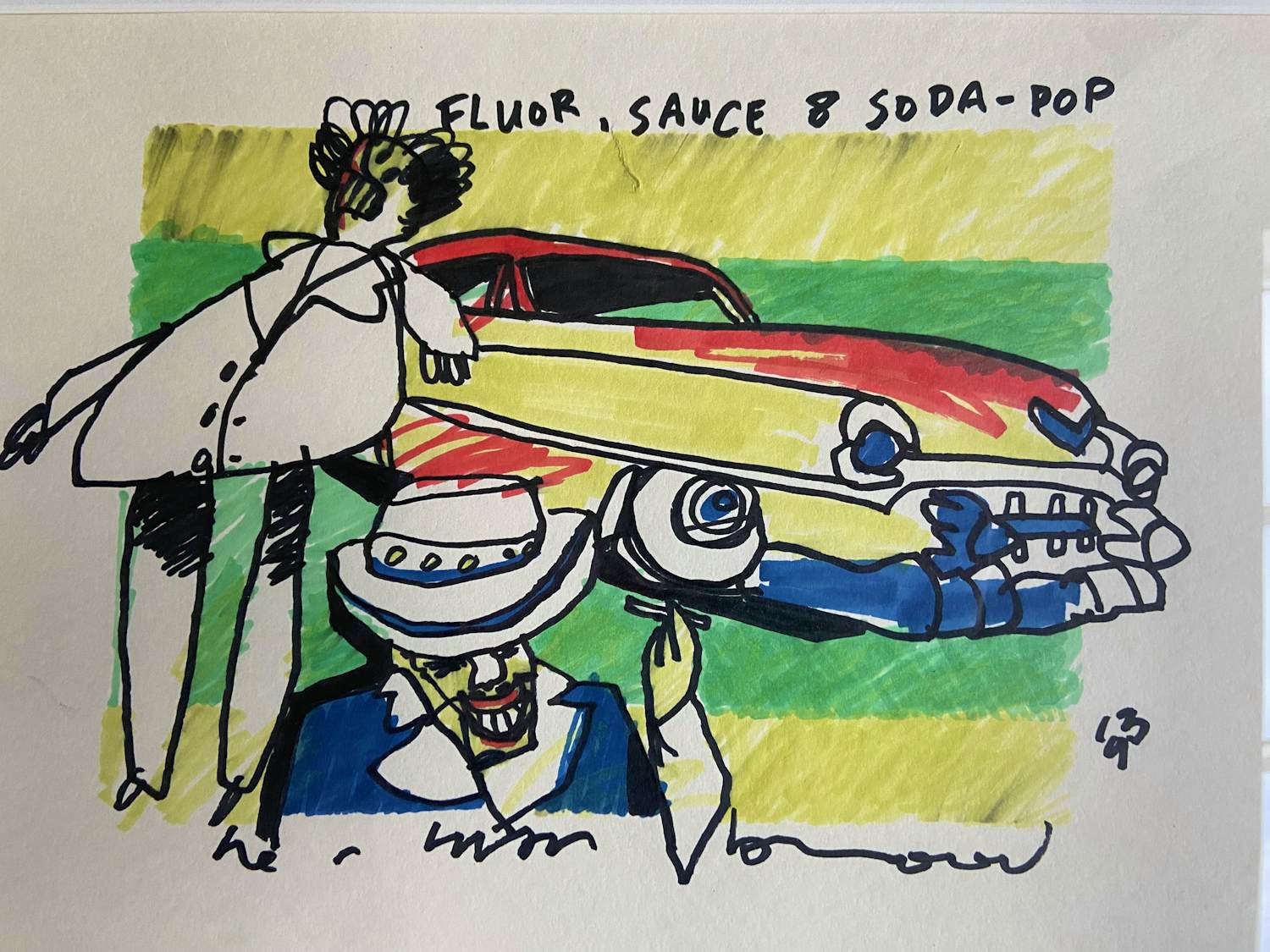 AcheterHerman Brood - Fluor, Sauce & Soda-Pop? Enchérissez de 750!