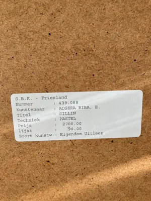 Enric Adsera Riba - pastel stilleven werkplaats kopen? Bied vanaf 399!