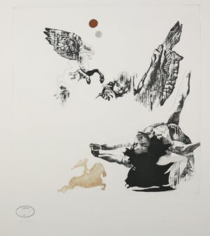 Gerti Bierenbroodspot - Ets, Gevallen engel kopen? Bied vanaf 50!