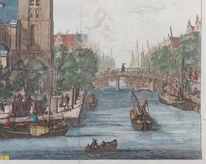 Isaac Tirion - Amsterdam Westerkerk Wagenaar Oude Gravure Stadsgezicht 1760 kopen? Bied vanaf 65!