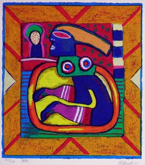 Clemens Briels - Zeefdruk –XIX - Gesigneerd en ingelijst – 2002 kopen? Bied vanaf 100!