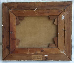 Niet of onleesbaar gesigneerd - Olieverf op doek , “Burcht aan Zee” – ingelijst kopen? Bied vanaf 10!