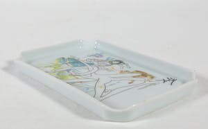 Royal Limoges - Naar Salvador Dalí, Porseleinen plaquette "Place Saint Marc a Venise" + 2 asbakjes kopen? Bied vanaf 50!