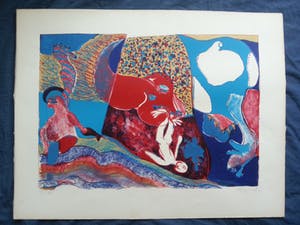 Jacqueline de Jong - Litho - Gesigneerd en genummerd - 1967 kopen? Bied vanaf 40!