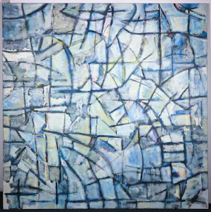 Angelos Tassopoulos - Olieverf op doek, Abstracte compositie - Zeer groot kopen? Bied vanaf 700!