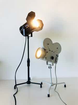 Set vintage film lampen verkocht voor € 50!