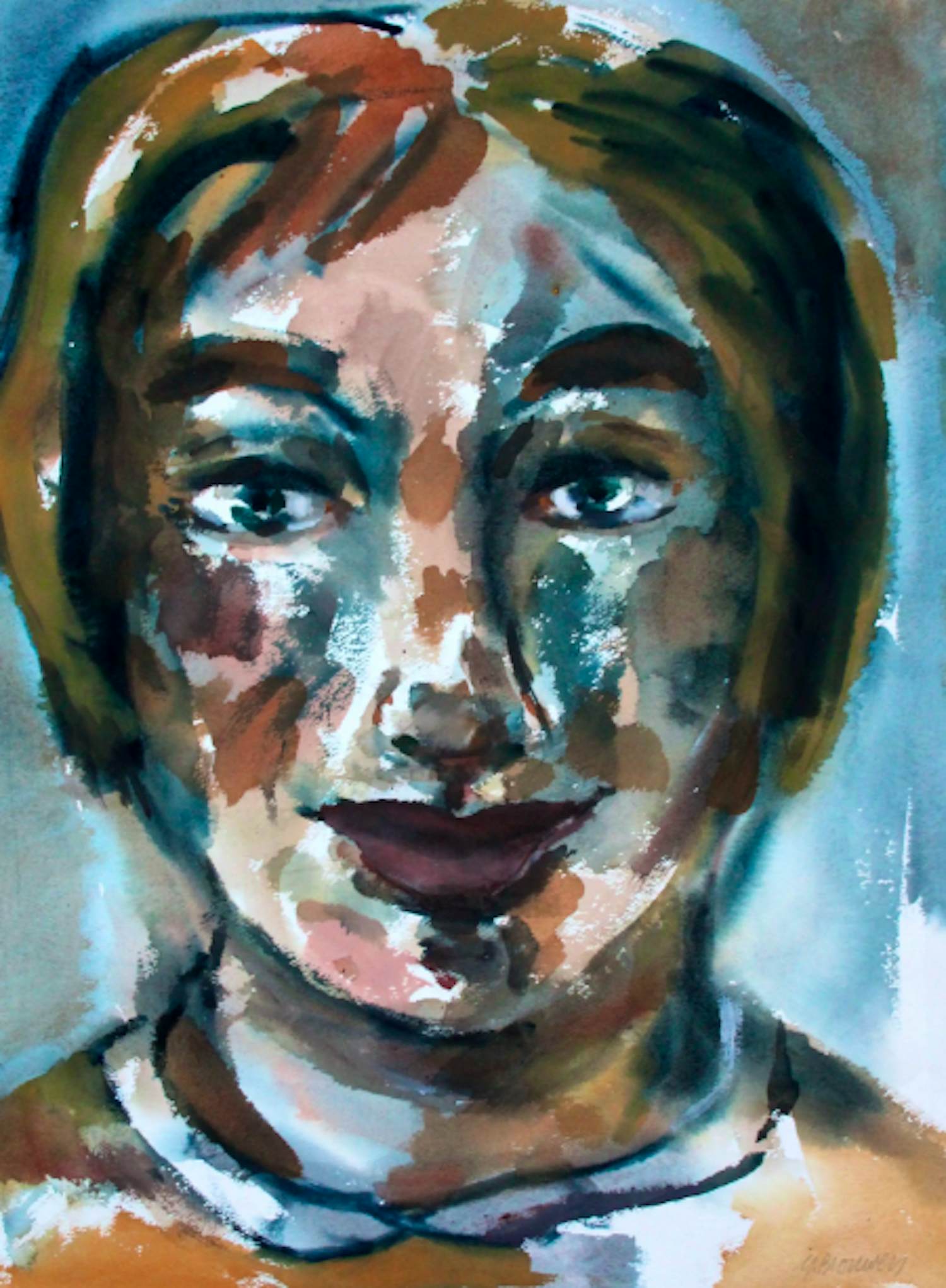 Yolande Brouwers - Olieverf op papier kopen? Bied vanaf 30!