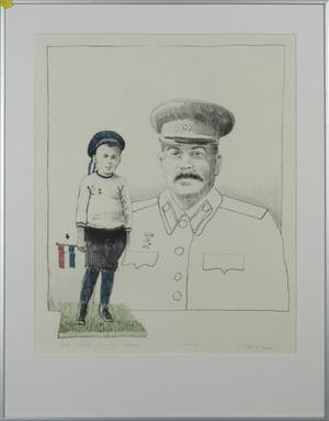 Robbert de Bakker - Litho, Dutch Mutineer 1933 Zeven Provinceën - Ingelijst kopen? Bied vanaf 35!