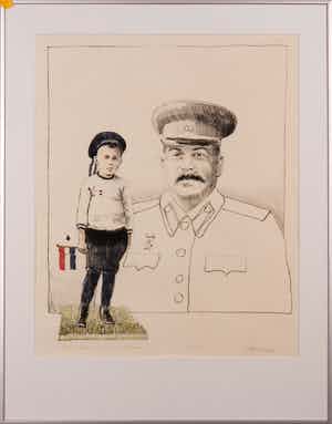 Robbert de Bakker - Litho, Dutch Mutineer 1933 Zeven Provinceën - Ingelijst verkocht voor € 35!