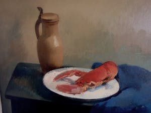 Arnold Smith - verstild stilleven met o.a. kreeft kopen? Bied vanaf 250!