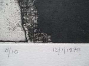 Hans Blanken - Ets "Met het visseoog speurende krijger" kopen? Bied vanaf 35!