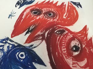 Carl-Henning Pedersen - Le Roi des Oiseaux (met genummerde en gesigneerde catalogus) kopen? Bied vanaf 250!