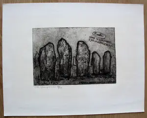 Frans Verpoorten - Litho: Megaliths - 1960 kopen? Bied vanaf 45!