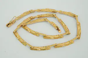 15 - door Björn Weckström voor Lapponia ontworpen 14Krt geelgouden halssierraad kopen? Bied vanaf 1690!