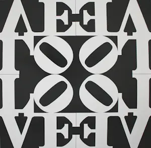 Robert Indiana - Love Rising / Black and White Love (For Martin Luther King )MuMok Wenen 2010 kopen? Bied vanaf 85!