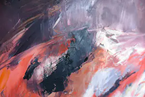 Charlotte Molenkamp - Olieverf op doek, Abstracte compositie - Ingelijst (Zeer groot) kopen? Bied vanaf 1200!