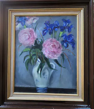 AcheterTheo Swagemakers - Stilleven Bloemen in vaas? Enchérissez de 90!