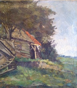 Frans Hoos - (1884-1966) - Sloep op de wal kopen? Bied vanaf 1!