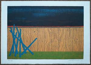 Mark Brusse - Palen voor schutting, zeefdruk kopen? Bied vanaf 70!