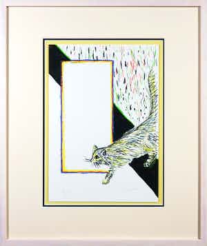 Roger Raveel - Zeefdruk uit Felix Vulgaris - Ingelijst verkocht voor € 1!