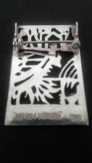 Jeroen Krabbe - Zilveren broche/hanger kopen? Bied vanaf 49!