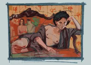 Nico Vrielink - Kleurenzeefdruk CONFRONTATIE met GAUGUIN II kaufen? Bieten Sie von 89!