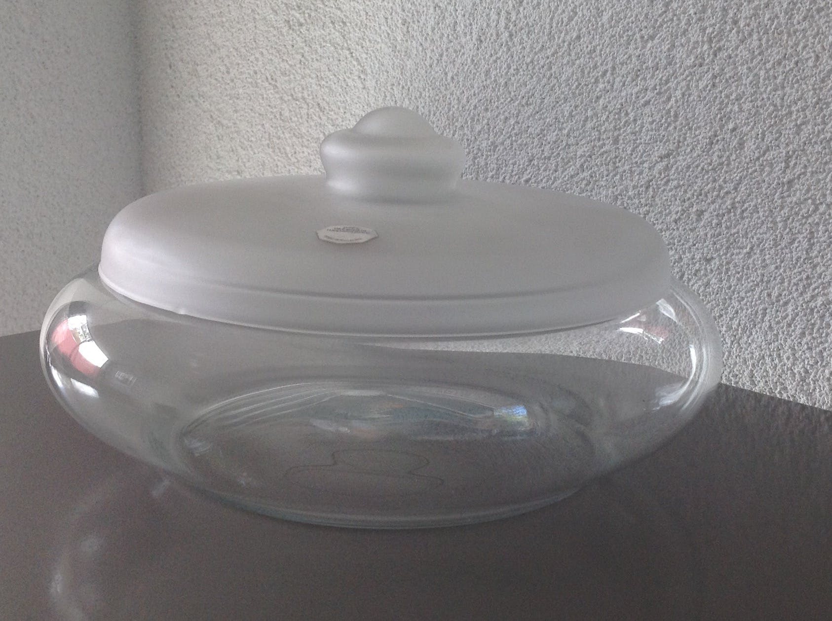 Royal Leerdam - Jacques Boon, koekdoos en bonbonnière van glas kopen? Bied vanaf 15!