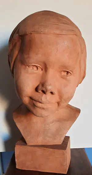 Maurice Jansegers - Portret meisje in terracotta kopen? Bied vanaf 1!