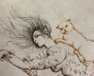 Leonor Fini - Aquatint La Sorcière sur le Balai kopen? Bied vanaf 25!