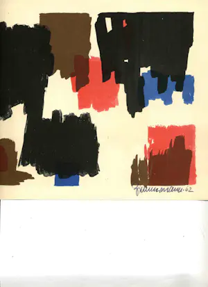 Zimmermann Walter - Doppelseitige Handsignierte Farb Lithografie 1962 kopen? Bied vanaf 55!