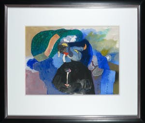 Michel van Overbeeke - Gouache, Zonder titel - Ingelijst kopen? Bied vanaf 150!