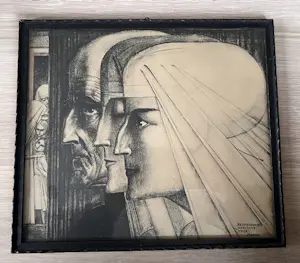 Jan Toorop - Bezonkenheid, Meditatie, Vuur kaufen? Bieten Sie von 45!