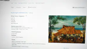 Aquilla Agnes Seekings - Singapore/Maleisië - olieverfschilderij ca. 1966 kopen? Bied vanaf 150!