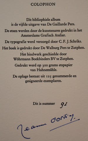 Jeanne Bieruma Oosting - Map met 12 etsen: Une selection des fleurs du mal - 1976 kopen? Bied vanaf 250!
