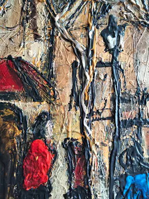 Jean-Jacques Marie - Vue de Montmartre, place du Tertre (Paris) kopen? Bied vanaf 300!