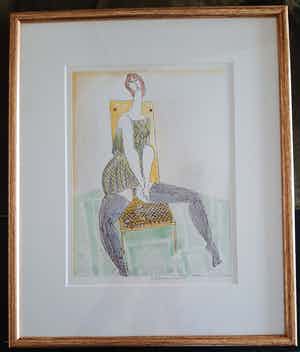 Theo Beerendonk - Zittende vrouw verkocht voor € 65!