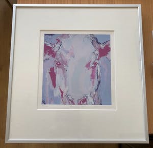 Laura Hoek - Prachtige zeefdruk van een koe - Bertha V - nr. 39/50 kopen? Bied vanaf 25!