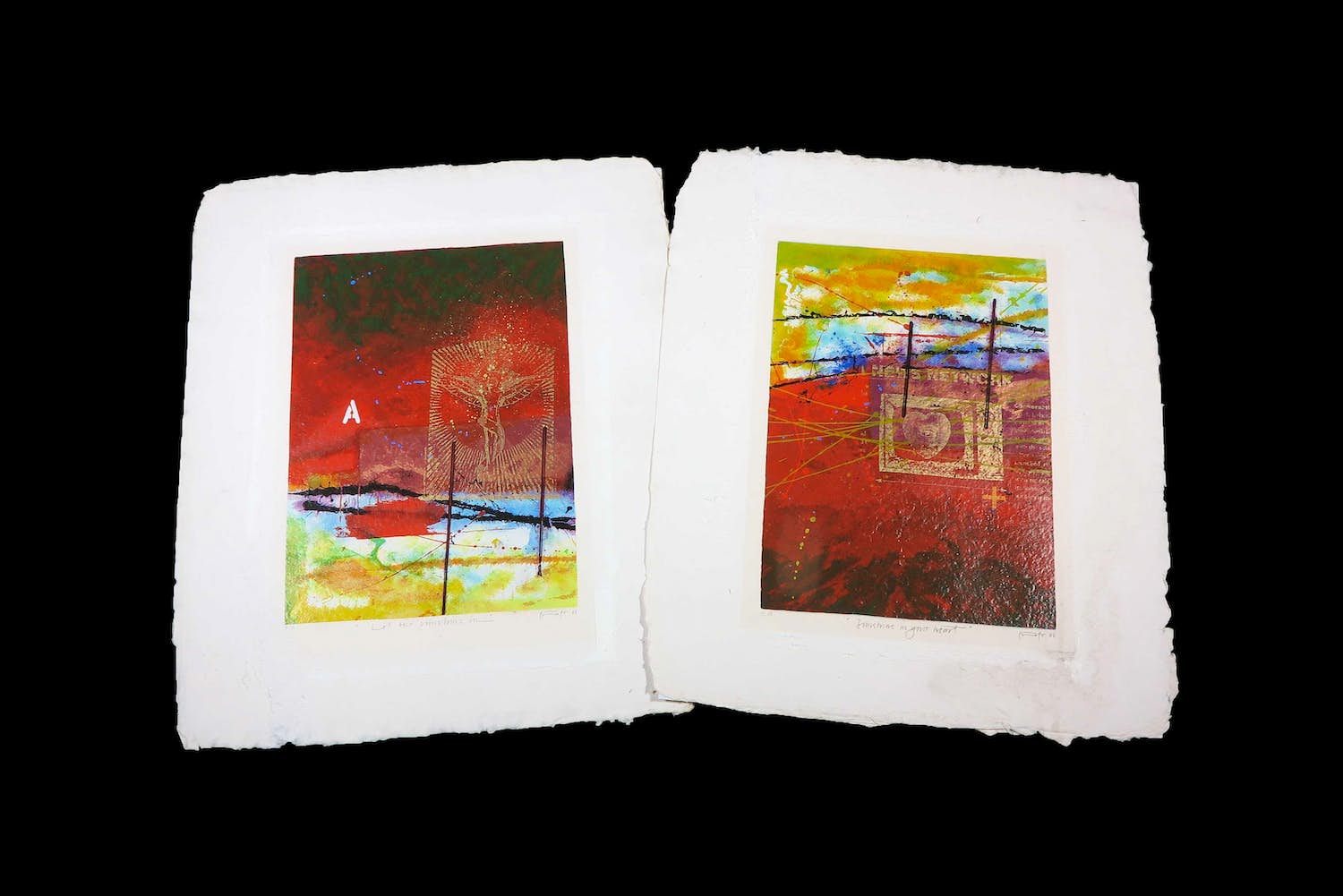 Piotr Konkel - Lot van twee zeefdrukken kopen? Bied vanaf 1!