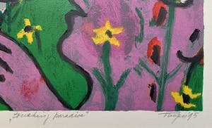 Hans Truijen - kleurenzeefdruk | 'Touching Paradise' | 1995 kopen? Bied vanaf 80!