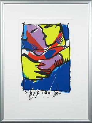 Herman Brood - Zeefdruk, Kook van jou - Ingelijst kopen? Bied vanaf 250!