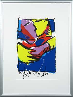 Herman Brood - Zeefdruk, Kook van jou - Ingelijst verkocht voor € 250!