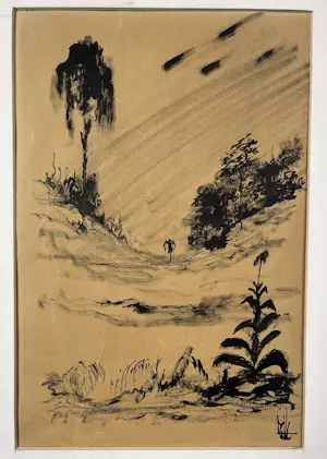 Melle Oldeboerrigter - Surrealistisch landschap kopen? Bied vanaf 75!