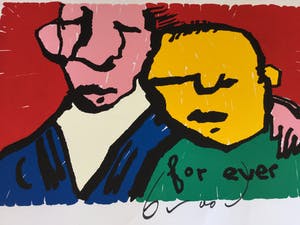 Herman Brood - Herman Brood - Originele handgesigneerde zeefdruk - For Ever kopen? Bied vanaf 300!