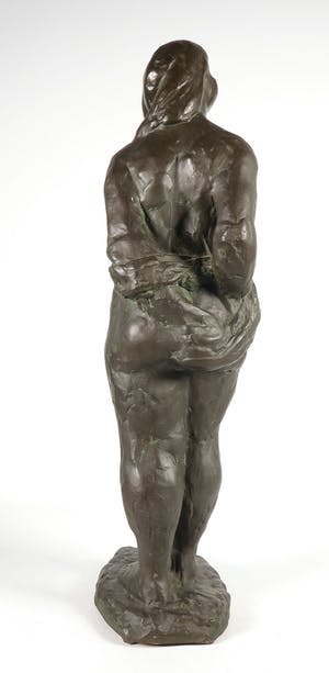 Brons (Onbekend) - Groot staand vrouwelijk naakt. kopen? Bied vanaf 550!