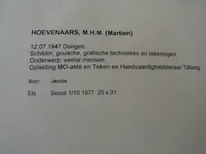 AcheterMartien Hoevenaars - Ets - Sexus 1977? Enchérissez de 110!