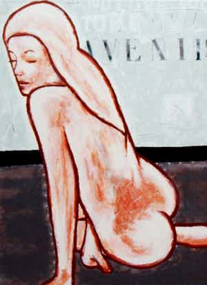 Casper Faassen - Zeefdruk: naakte dame verkocht voor € 195!